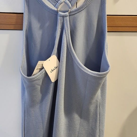 NWT- ELODIE Nordstrom Ribbed Knit Mini Dress with O-Ring on back. Size Large $15 - Picture 12 of 16